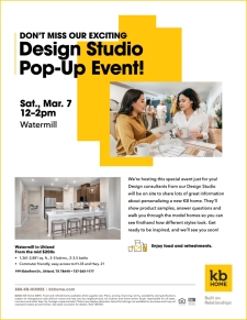 Don't Miss Our Design Studio Pop-Up!