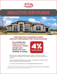 Earn 4% on All Inventory Homes!