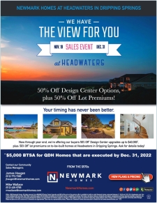 Headwaters Sales Event + $5K BTSA for You!*