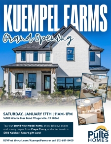 Join Us for The Grand Opening of Kuempel Farms in Pflugerville!
