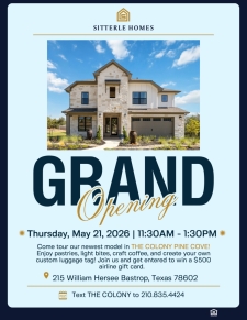 The Colony Grand Opening on May 21st!