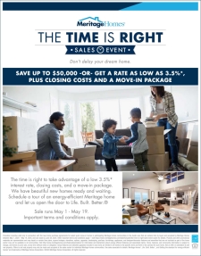 The Time is Right to take advantage of rates as low as 3.5%