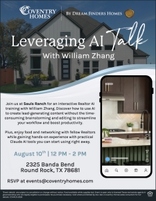 Work Smarter with AI: Join William Zhang and Coventry Homes at Sauls Ranch