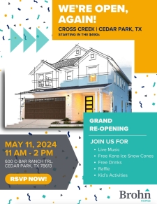 You're Invited - Cross Creek Grand Re-Opening in Cedar Park!