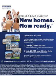 New Homes Now Ready for Buyers