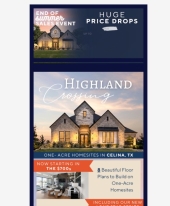 One Acre Luxury Homes in North Dallas- Starting in the $700s!