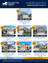 Walden Pond West Inventory