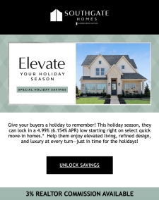 4.99% (6.154% APR) Rate for Your Buyers’ New Home