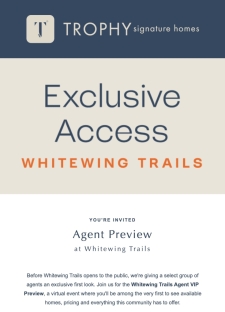 You're Invited: Agent Preview at Whitewing Trails