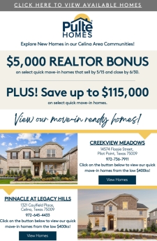 $5,000 Realtor Bonus + Savings on Select Quick Move-In Homes