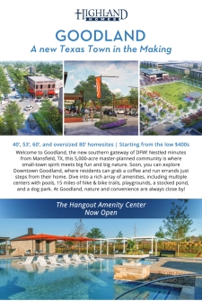 Coming Soon – Highland Homes from the low $400s in Goodland