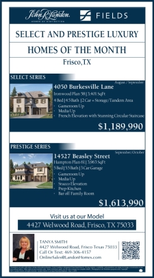 Fields Select & Prestige Homes of the Month!