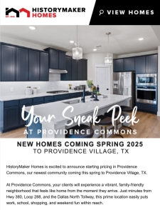 Floorplan Pricing Announced for New Community: Providence Commons 🏠