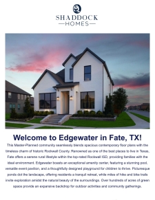 Move-In Ready Homes in Fate! 🏡
