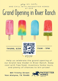 Pop by Pacesetter's Tour of Homes & Grand Opening