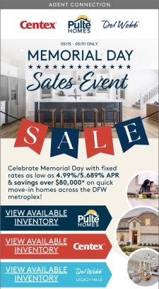 Special Incentives During Our Memorial Day Sale