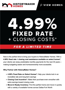 Special Inventory Offer: 4.99% Fixed Rate + Closing Cost Incentives*