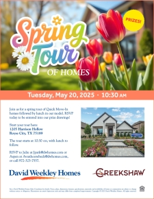 Spring Tour of Homes in Creekshaw!