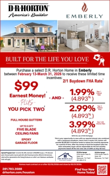 $99 Earnest Money in Emberly