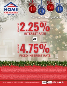 As low as 2.25% interest rate!