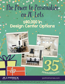 $80,000 in Design Center Options on 70' Lots