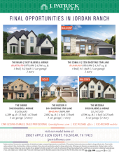 Jordan Ranch 70' Inventory