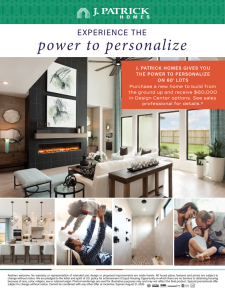 Power to Personalize - 60' Lots