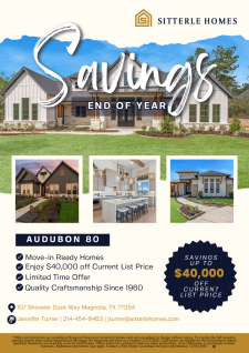 Up to $40K Off in Audubon 80's
