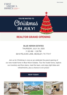 🎄 Christmas in July + Prizes! Grand Opening at Blue Heron Estates!