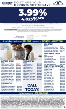 3.99% Fixed Rate on Select Homes!