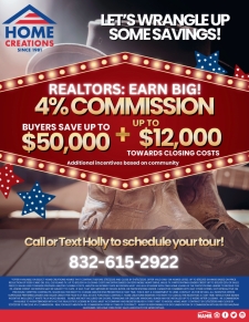 4% COMMISSION and Great Buyer Incentives!