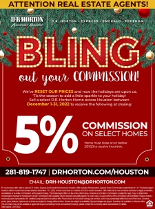 5% BLINGIN’ COMMISSION across Houston!