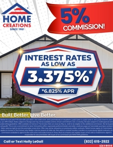 5% Commission + 3.375% FHA Buydown in Conroe ISD