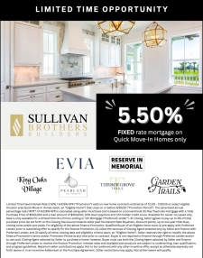 5.50% Fixed Mortgage Rate on Quick Move-In Homes Only