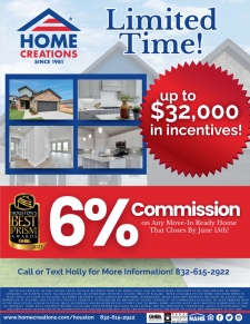6% COMMISSION! & up to $32,000 in incentives!
