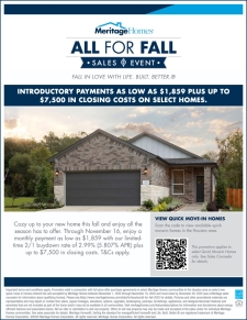 All for Fall! Payments as low as $1,859 plus $7,500 in Closing Costs!