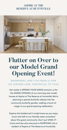 Aspire at The Reserve at Huntsville Model Grand Opening Event!