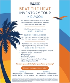 Beat the Heat at Our Elyson Inventory Tour &ndash; All June Long