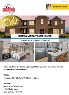 Celebrate Our New Models in Sierra Vista Townhomes!