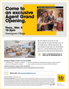 Come See Our Newest Community! Exclusive Grand Opening in Crosby, TX!