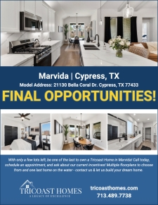Don't Wait! Only a Few Opportunities in Marvida Remain!