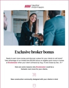 Exclusive Agent Bonus in Brookewater