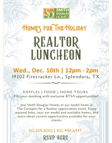 Homes for the Holidays: Realtor Luncheon in The Canopies!