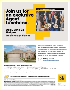 Learn All About Breckenridge Forest Over a Delicious Lunch!