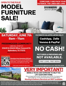 Model Home Furniture Sale
