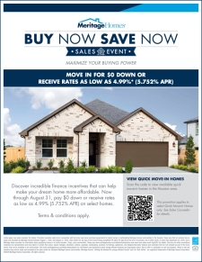 Move in for $0 Down or Receive a 4.99% Fixed Interest Rate!
