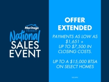 National Sales Event: Low Payments + Closing Costs + Bonuses!
