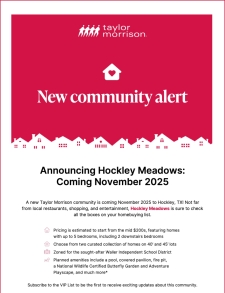 New Community Alert: Hockley Meadows