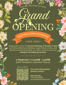 New Homes Now in Bloom! Help Us Celebrate the Grand Opening of Garden Trails!
