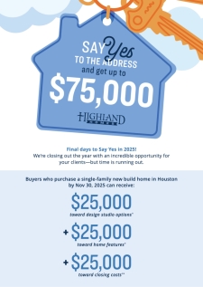 November spotlight: $75K incentive for Houston buyers